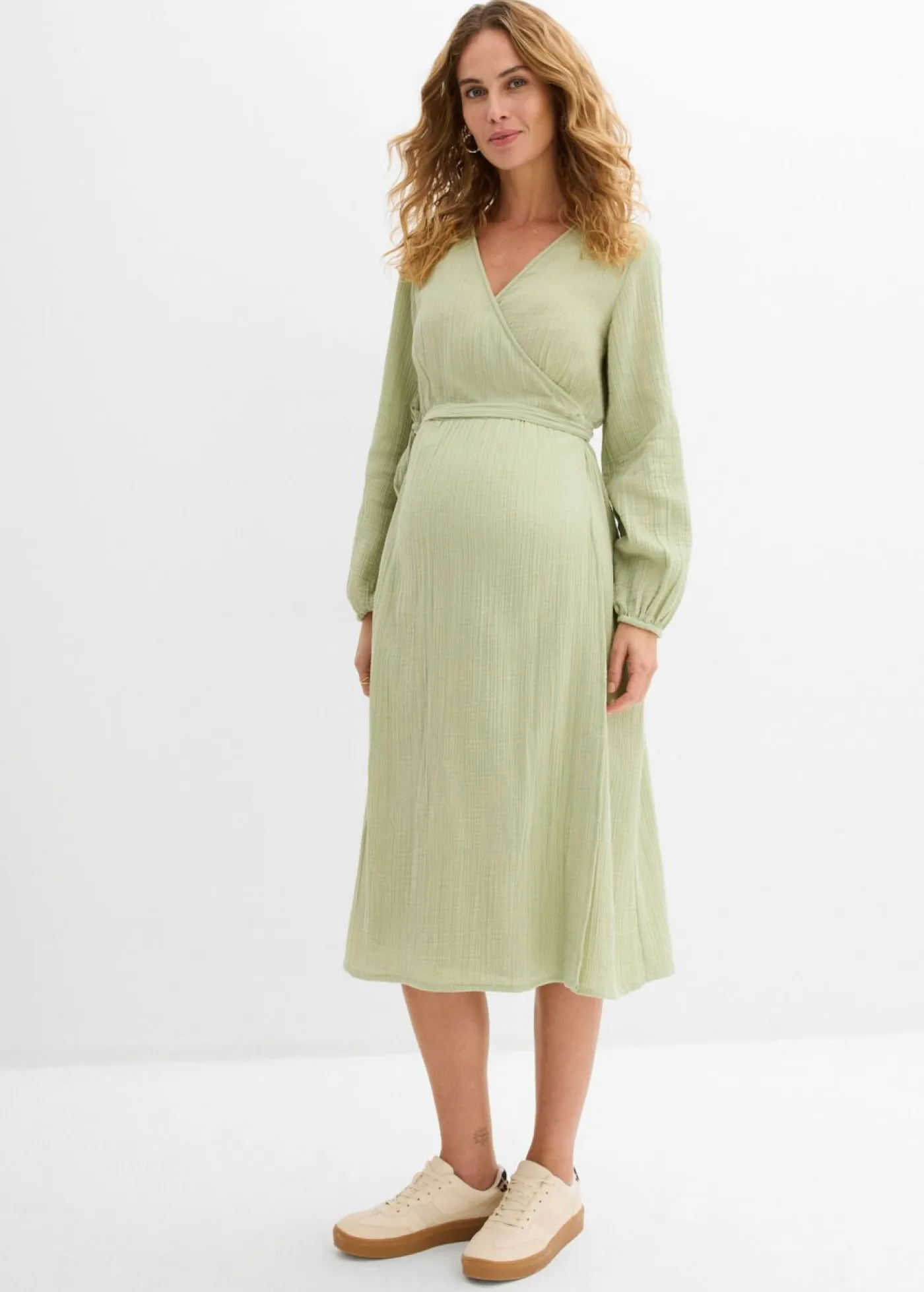 Discount Vestido premamá/de lactancia 2 en 1 de muselina de algodón Mujer Premamá
