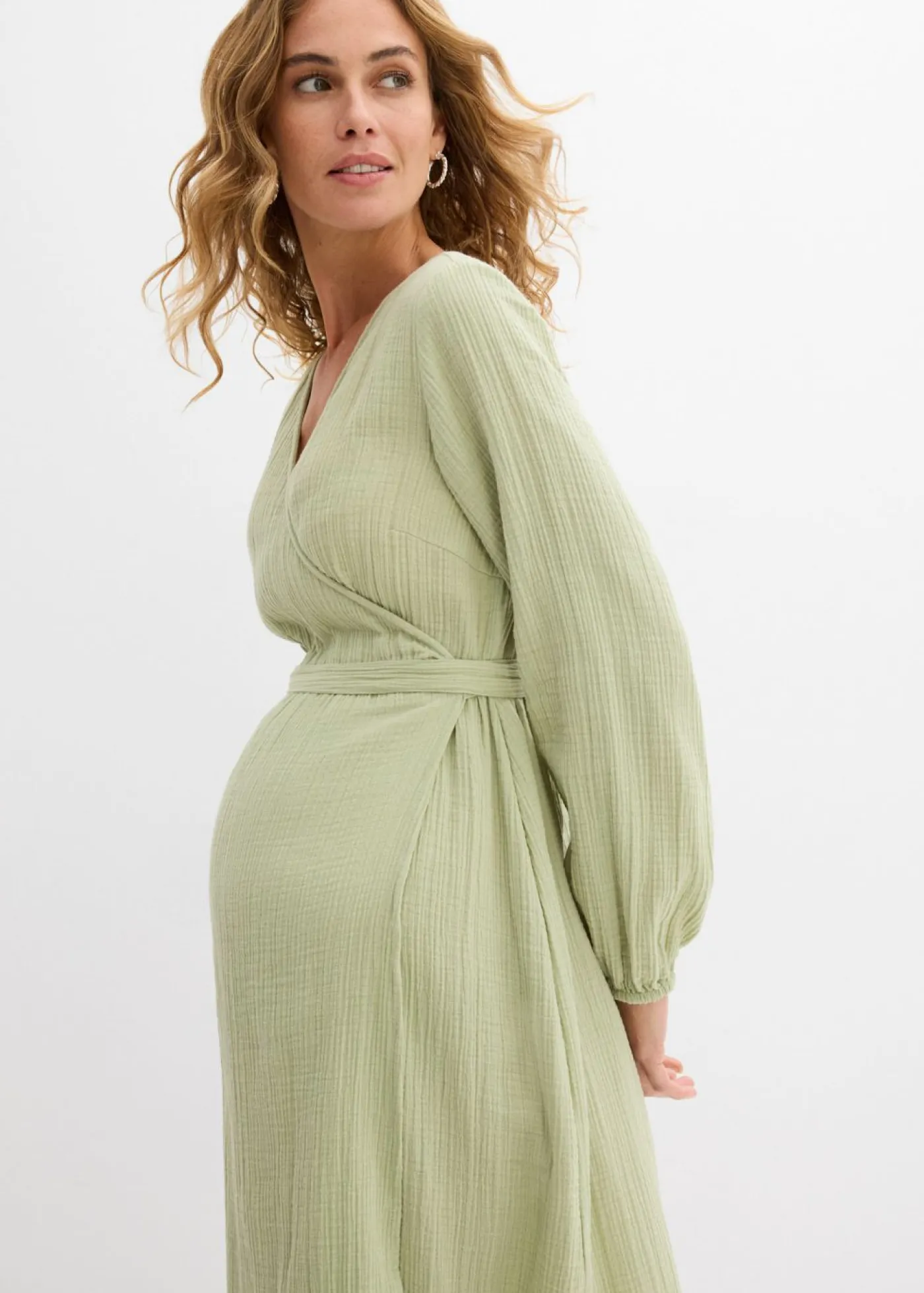 Discount Vestido premamá/de lactancia 2 en 1 de muselina de algodón Mujer Premamá