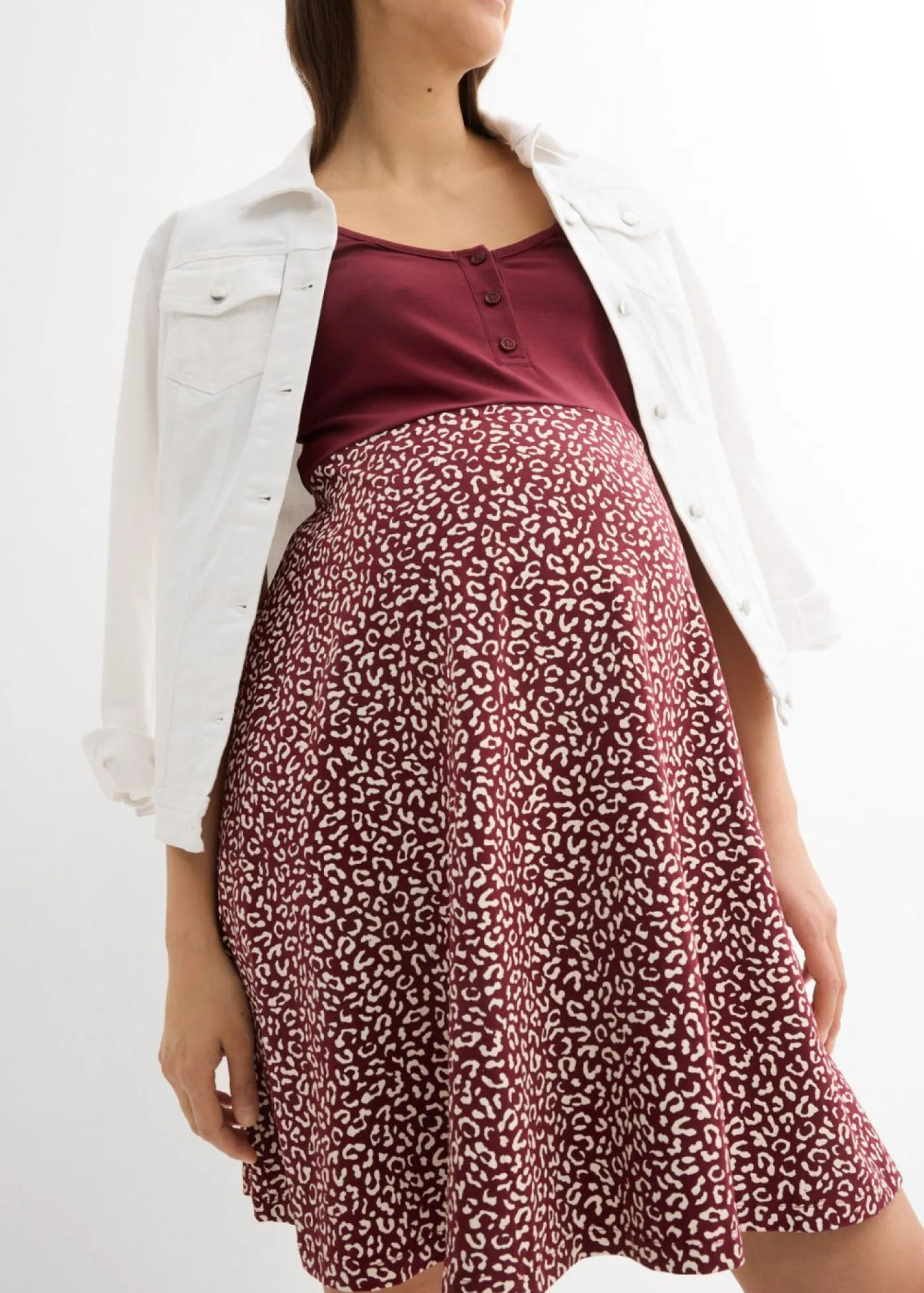 Discount Vestido premamá/de lactancia 2 en 1 de algodón orgánico Mujer Premamá