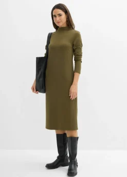 Sale Vestido Punto di Roma con cuello alto Mujer Básicos|Vestidos