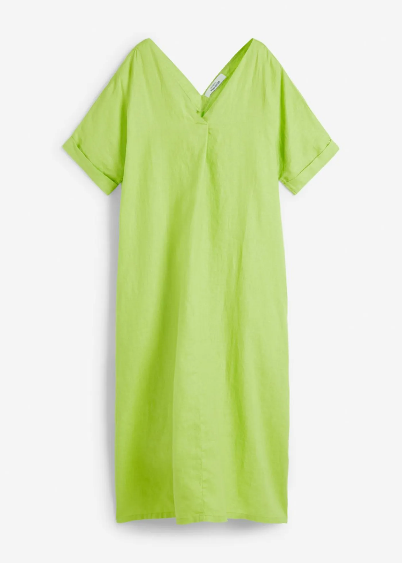 New Vestido tipo caftán de lino puro Mujer Premium|Vestidos