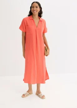 Discount Vestido tipo caftán de muselina suave Mujer Vestidos
