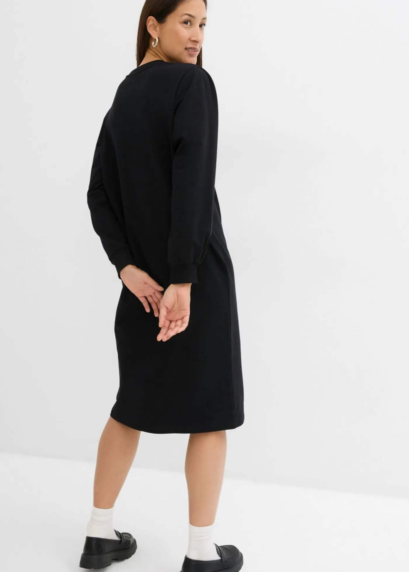 Clearance Vestido tipo sudadera con mangas abullonadas Mujer Ropa Cómoda|Vestidos