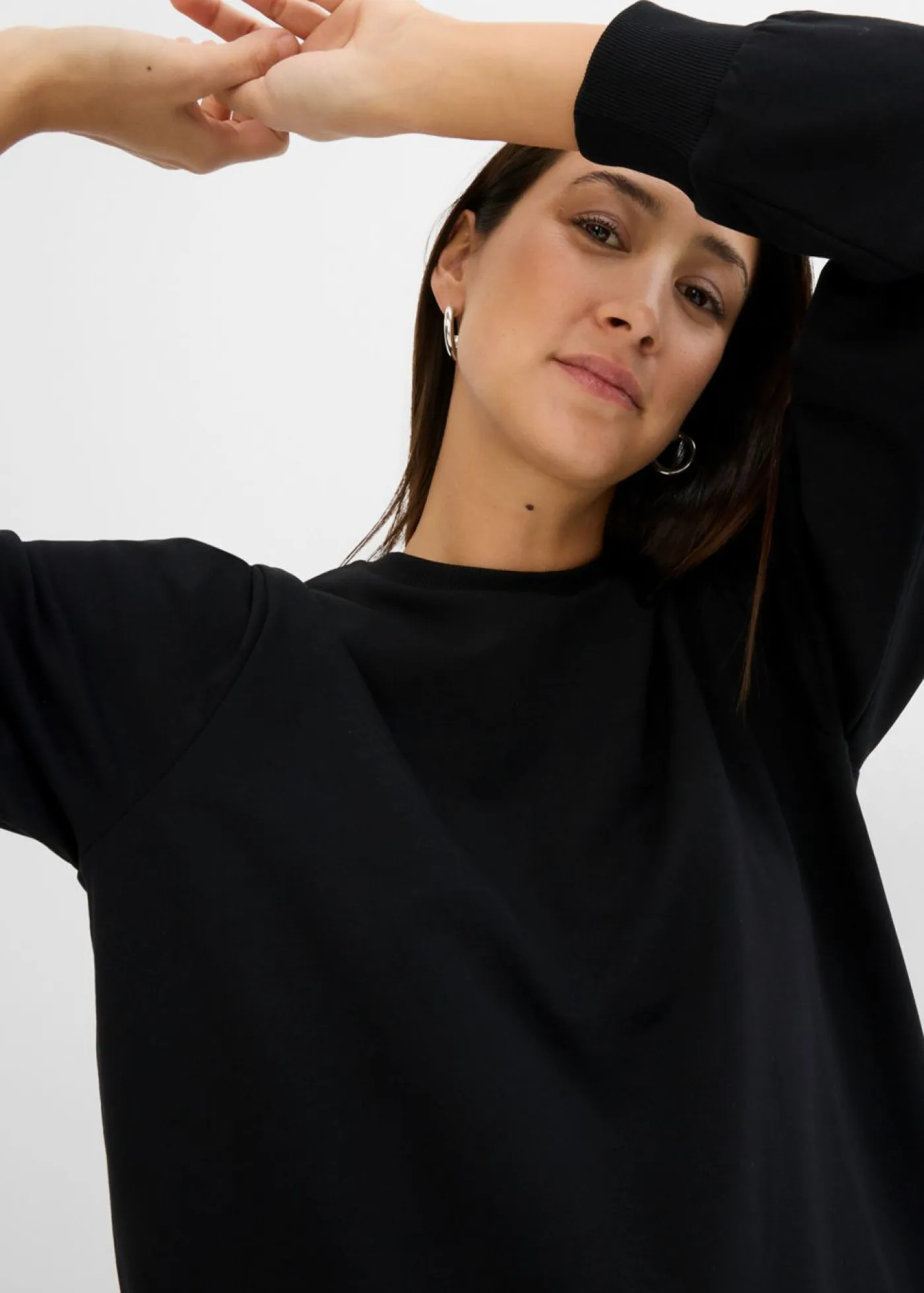Clearance Vestido tipo sudadera con mangas abullonadas Mujer Ropa Cómoda|Vestidos