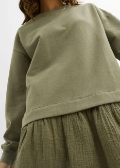 Best Vestido tipo sudadera con falda Mujer Ropa Cómoda|Vestidos