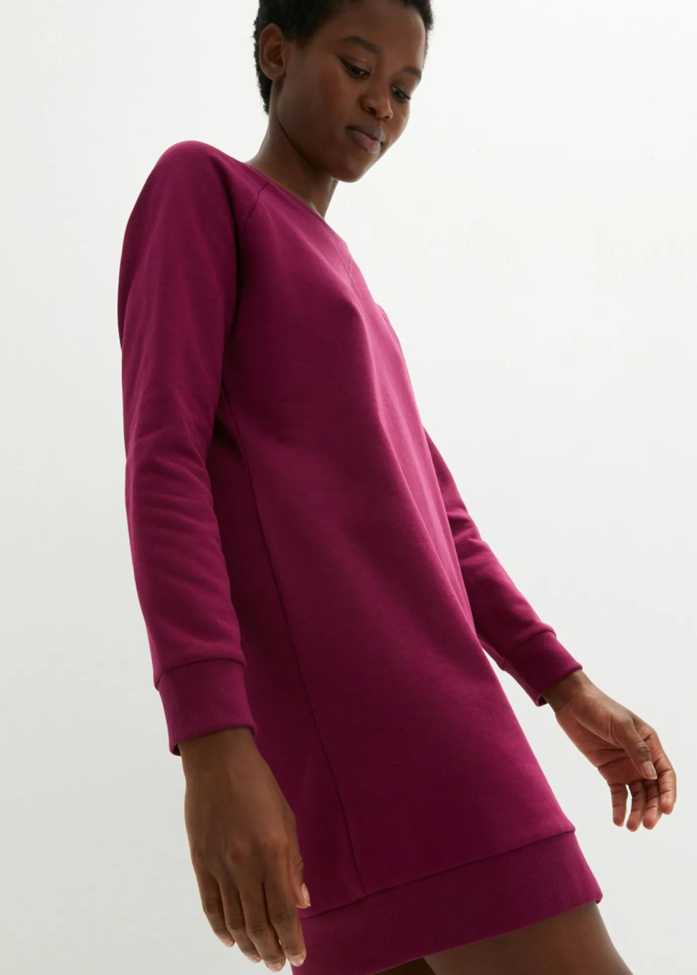 Discount Vestido tipo sudadera de felpa suave Mujer Básicos|Ropa Cómoda