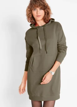 New Vestido tipo sudadera de algodón puro Mujer Básicos|Ropa Cómoda