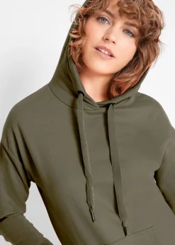 New Vestido tipo sudadera de algodón puro Mujer Básicos|Ropa Cómoda