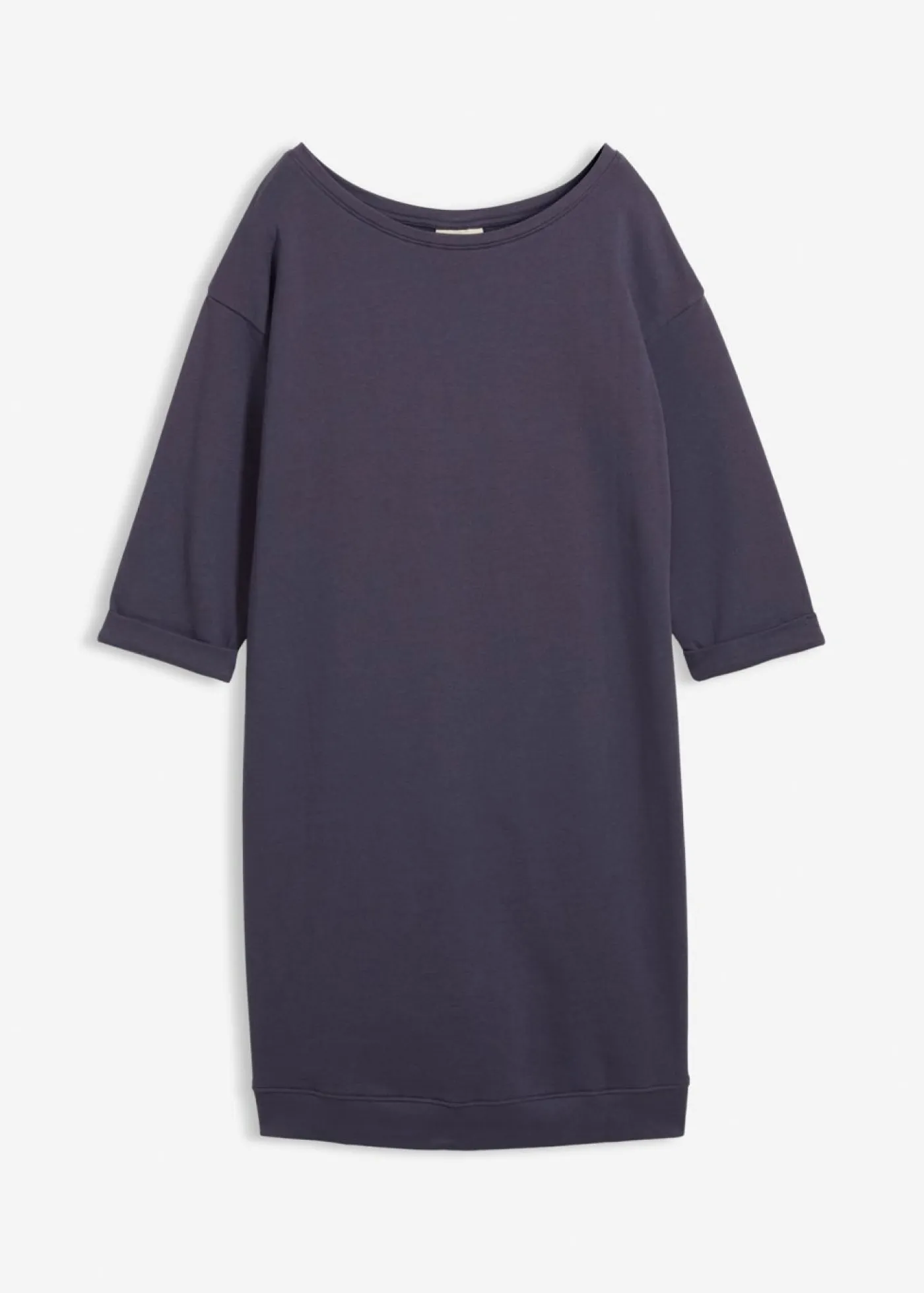 New Vestido tipo sudadera, mangas 3/4, interior suave Mujer Básicos|Ropa Cómoda