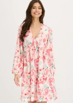 Online Vestido tipo túnica con falda acampanada Mujer Vestidos