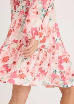 Online Vestido tipo túnica con falda acampanada Mujer Vestidos
