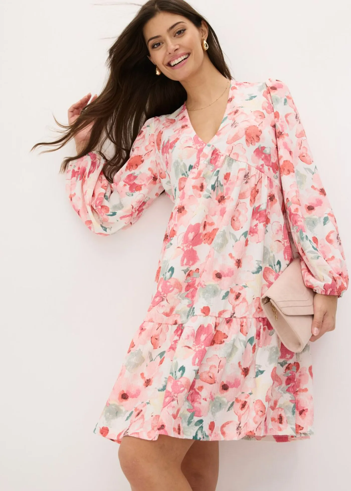 Online Vestido tipo túnica con falda acampanada Mujer Vestidos
