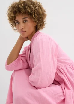 Hot Vestido tipo túnica de muselina suave Mujer Vestidos|Novedades