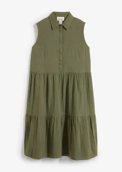 Hot Vestido tipo túnica de muselina ligera Mujer Vestidos