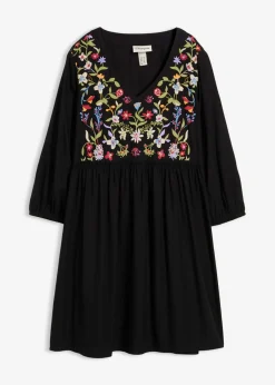 Vestido tipo túnica de viscosa fluida Mujer Vestidos