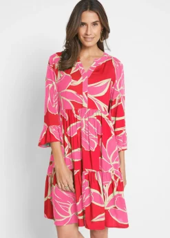 Clearance Vestido tipo túnica de viscosa fluida Mujer Vestidos|Novedades