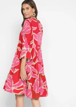 Clearance Vestido tipo túnica de viscosa fluida Mujer Vestidos|Novedades