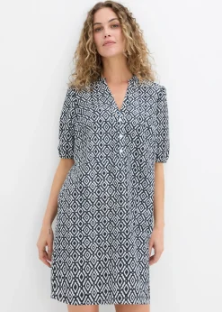 Online Vestido tipo túnica de viscosa fluida Mujer Vestidos