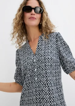 Online Vestido tipo túnica de viscosa fluida Mujer Vestidos