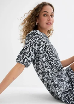 Online Vestido tipo túnica de viscosa fluida Mujer Vestidos
