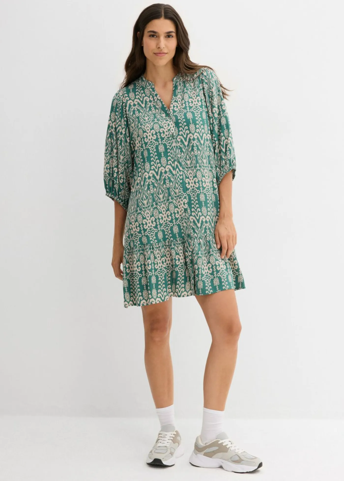 Sale Vestido tipo túnica de viscosa suave Mujer Vestidos