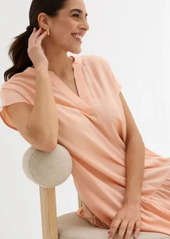 Vestido tipo túnica de viscosa fina Mujer Vestidos