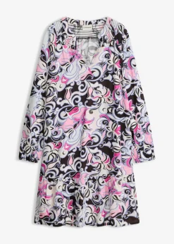 Clearance Vestido tipo túnica de viscosa fluida Mujer Vestidos|Novedades