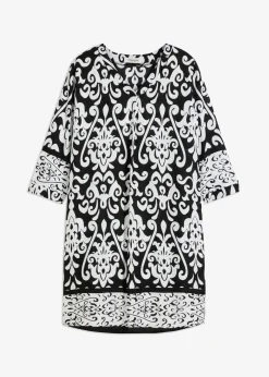Vestido tipo túnica de viscosa fluida Mujer Vestidos|Novedades