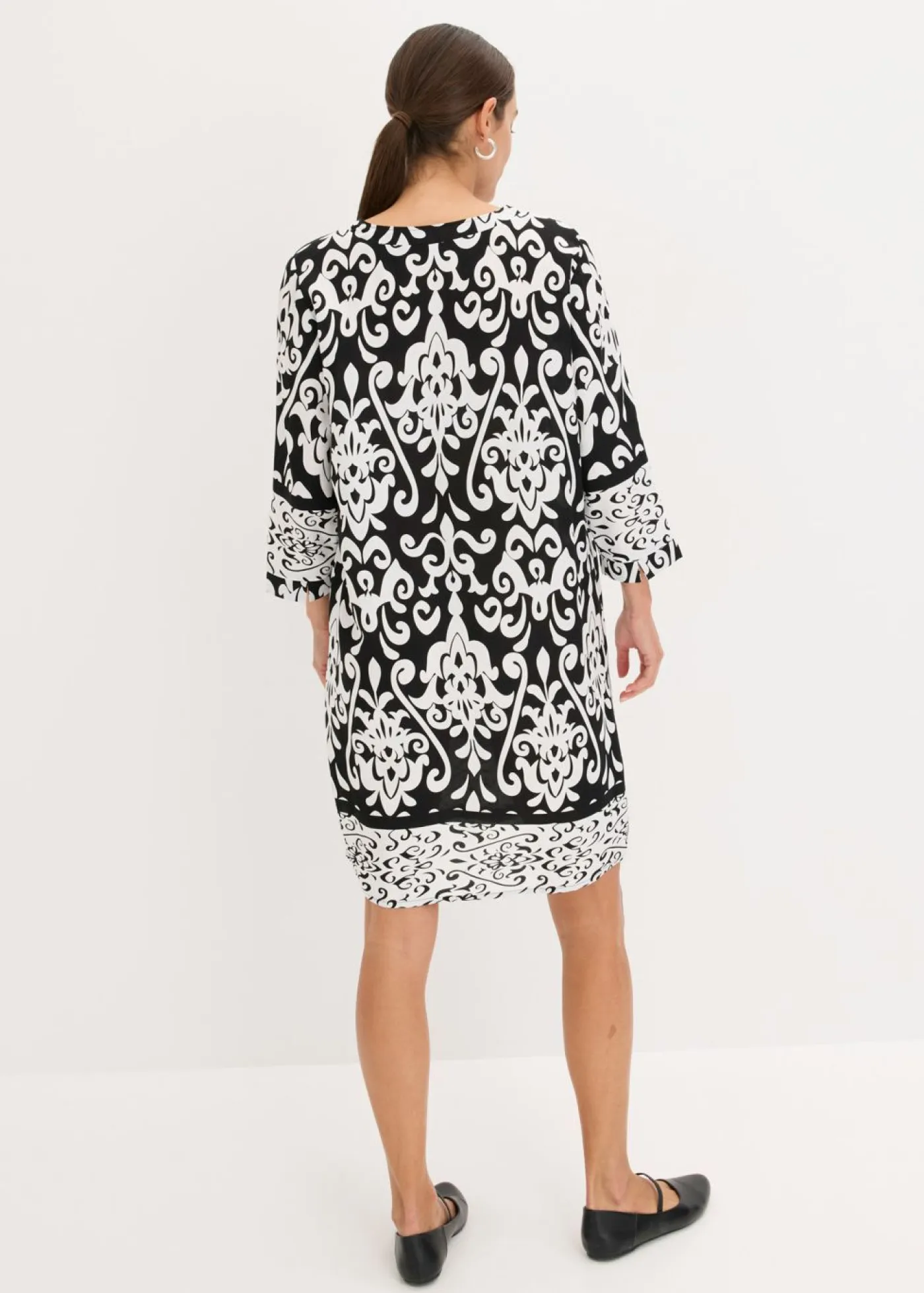 Vestido tipo túnica de viscosa fluida Mujer Vestidos|Novedades