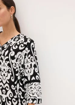 Vestido tipo túnica de viscosa fluida Mujer Vestidos|Novedades
