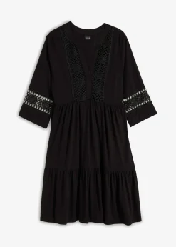 Online Vestido tipo túnica de viscosa suave Mujer Vestidos|Novedades
