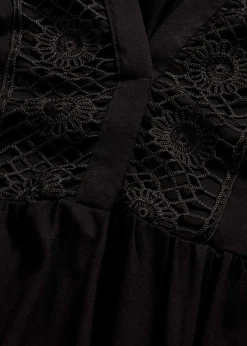 Online Vestido tipo túnica de viscosa suave Mujer Vestidos|Novedades