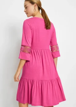 Sale Vestido tipo túnica de viscosa suave Mujer Vestidos|Novedades