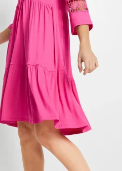 Sale Vestido tipo túnica de viscosa suave Mujer Vestidos|Novedades