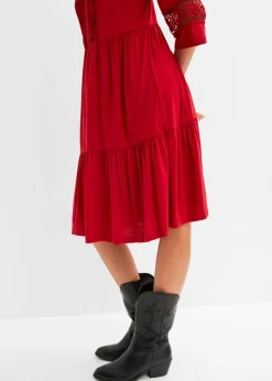 Online Vestido tipo túnica de viscosa suave Mujer Vestidos|Novedades