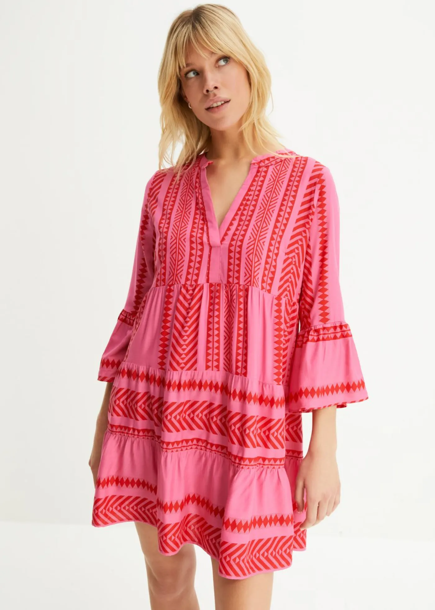 Discount Vestido tipo túnica de viscosa fluida Mujer Vestidos