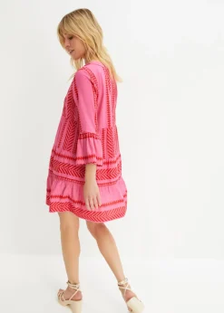 Discount Vestido tipo túnica de viscosa fluida Mujer Vestidos
