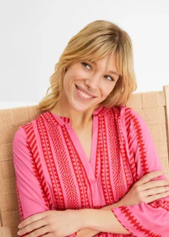 Discount Vestido tipo túnica de viscosa fluida Mujer Vestidos