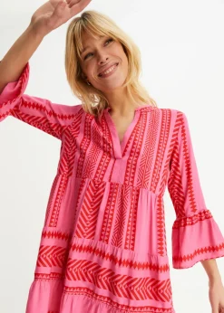 Discount Vestido tipo túnica de viscosa fluida Mujer Vestidos