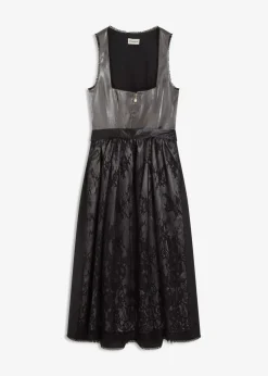 Best Vestido tirolés con terciopelo y largo midi (2 piezas) Mujer Vestidos