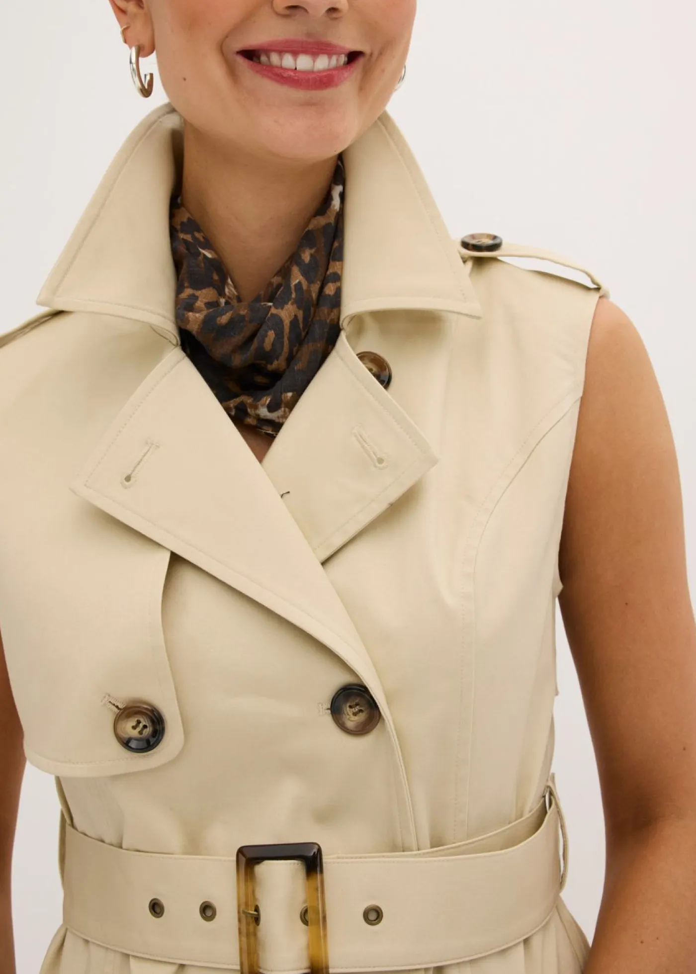 Best Vestido trench con cinturón (2 piezas) Mujer Vestidos