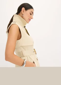 Best Vestido trench con cinturón (2 piezas) Mujer Vestidos