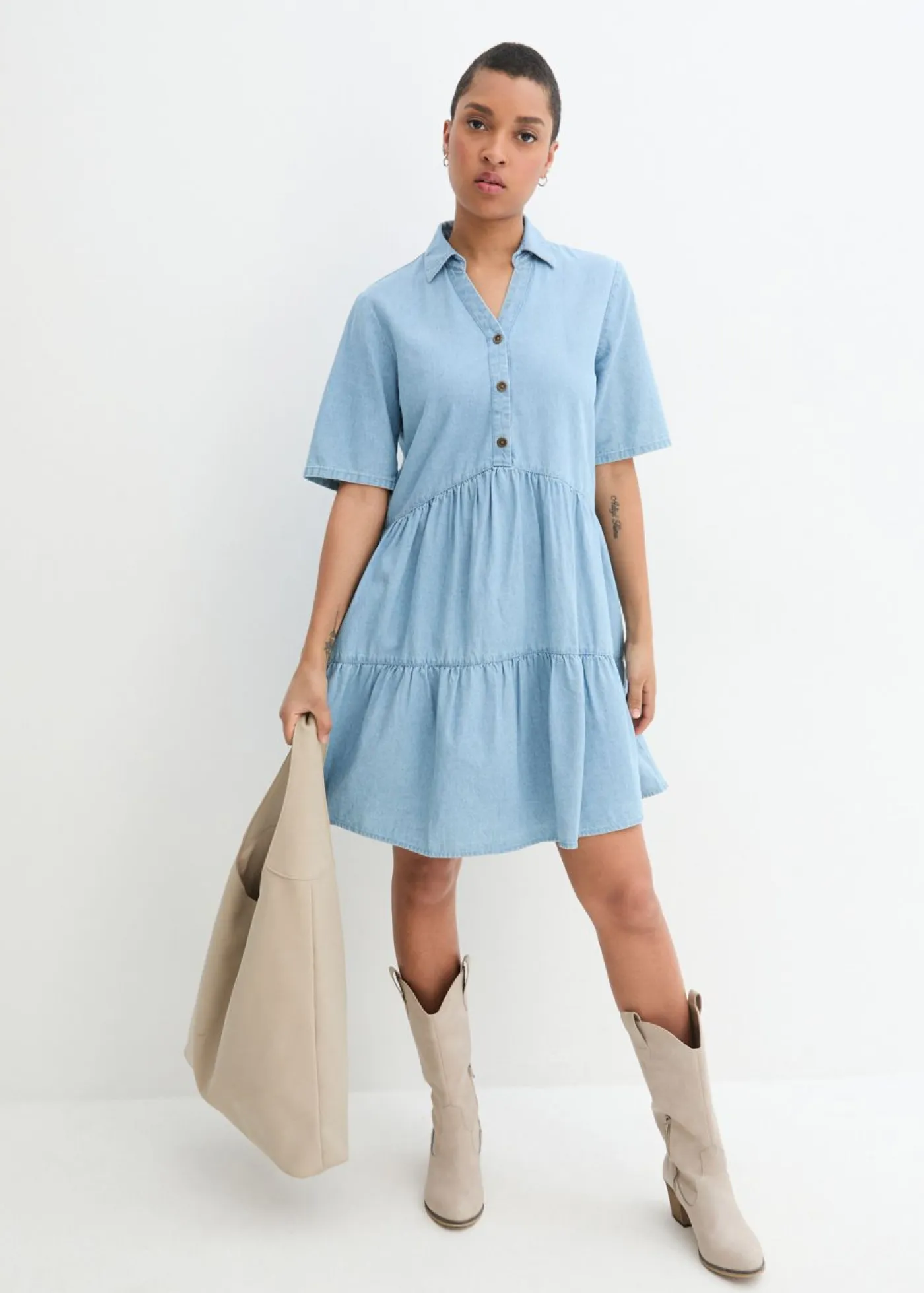 Hot Vestido vaquero Mujer Vestidos
