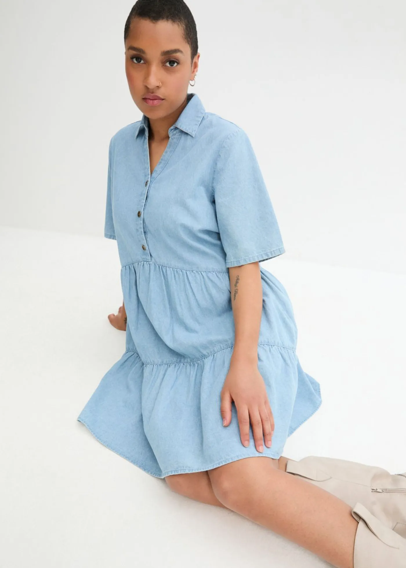 Hot Vestido vaquero Mujer Vestidos