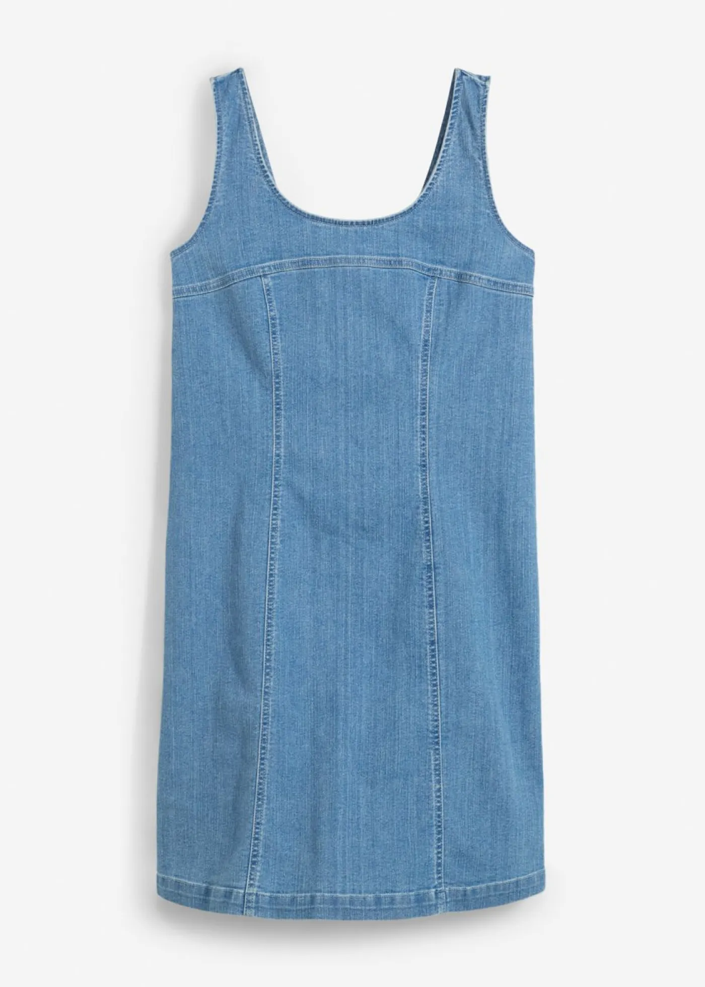 Sale Vestido vaquero de algodón orgánico con elástico Mujer Vestidos