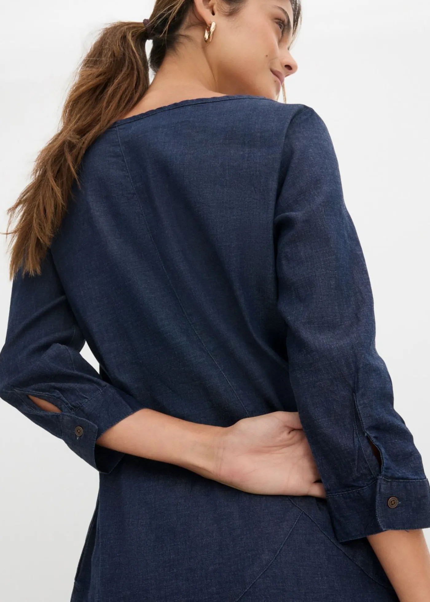 Vestido vaquero elástico Mujer Vestidos