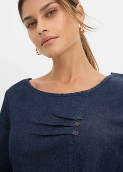 Vestido vaquero elástico Mujer Vestidos