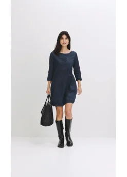 Vestido vaquero elástico Mujer Vestidos