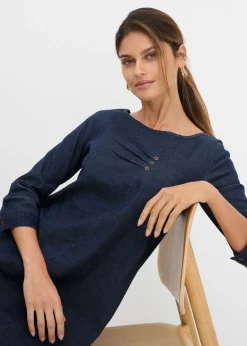 Vestido vaquero elástico Mujer Vestidos