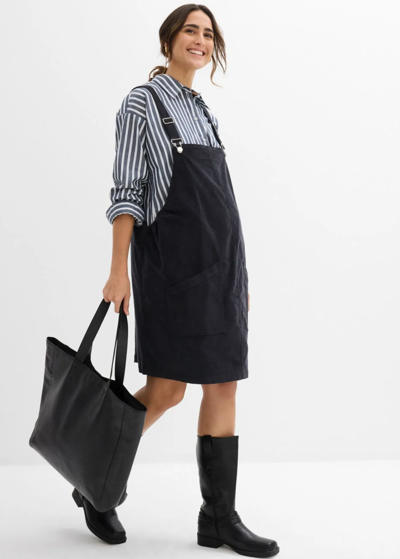 Outlet Vestido-peto premamá de pana de algodón elástico Mujer Premamá